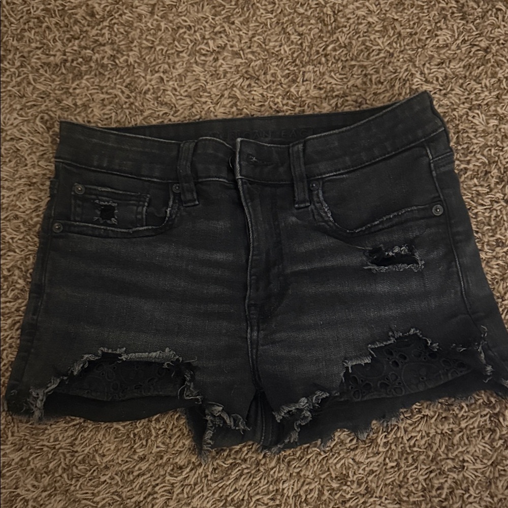 American Eagle Outfitters Black Jean Shorts